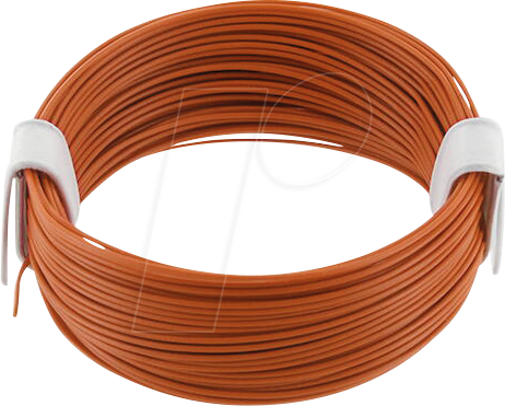 ECON KL004OR10 - Kupferlitze 1x0,04qmm orange