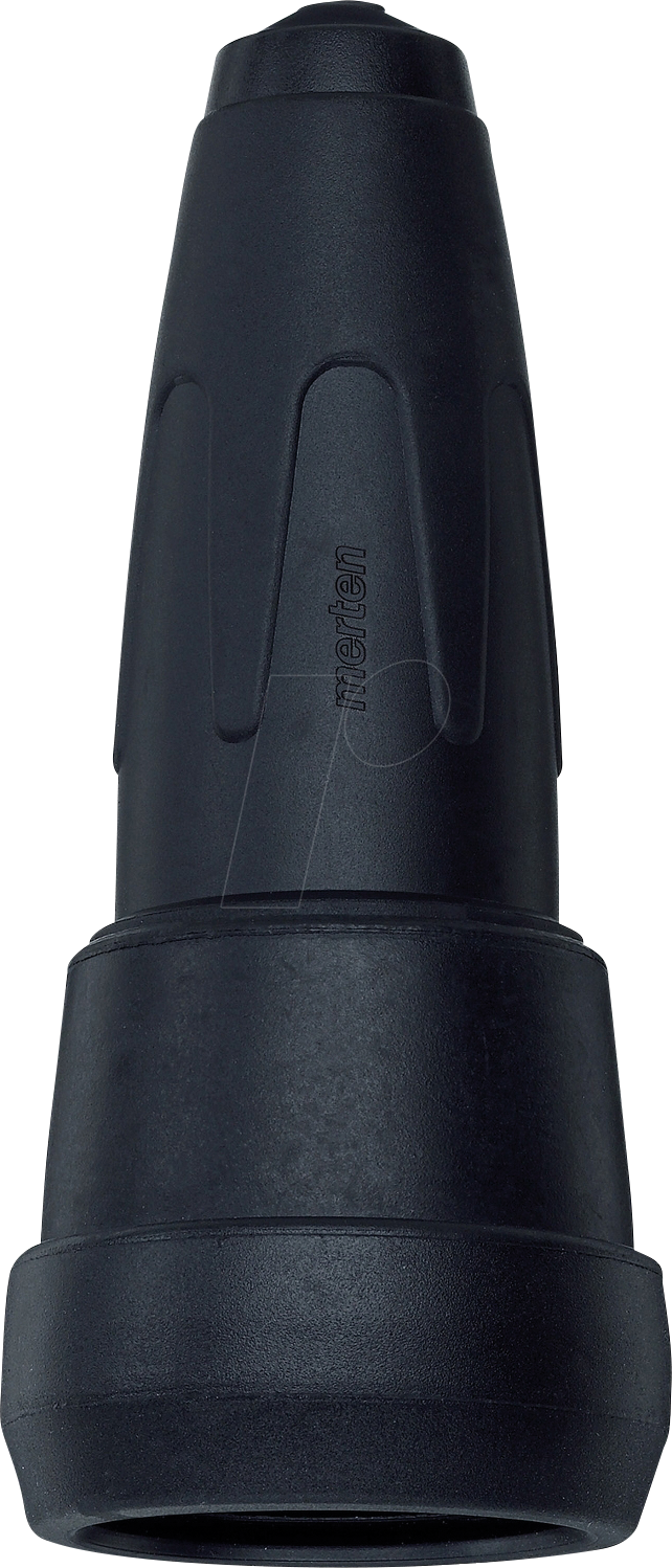 ME 172951 - Merten Vollgummikupplung mit Schnappkragen, schwarz, IP20