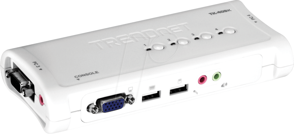 TRN TK-409K - 4-Port, KVM Switch, VGA, Audio