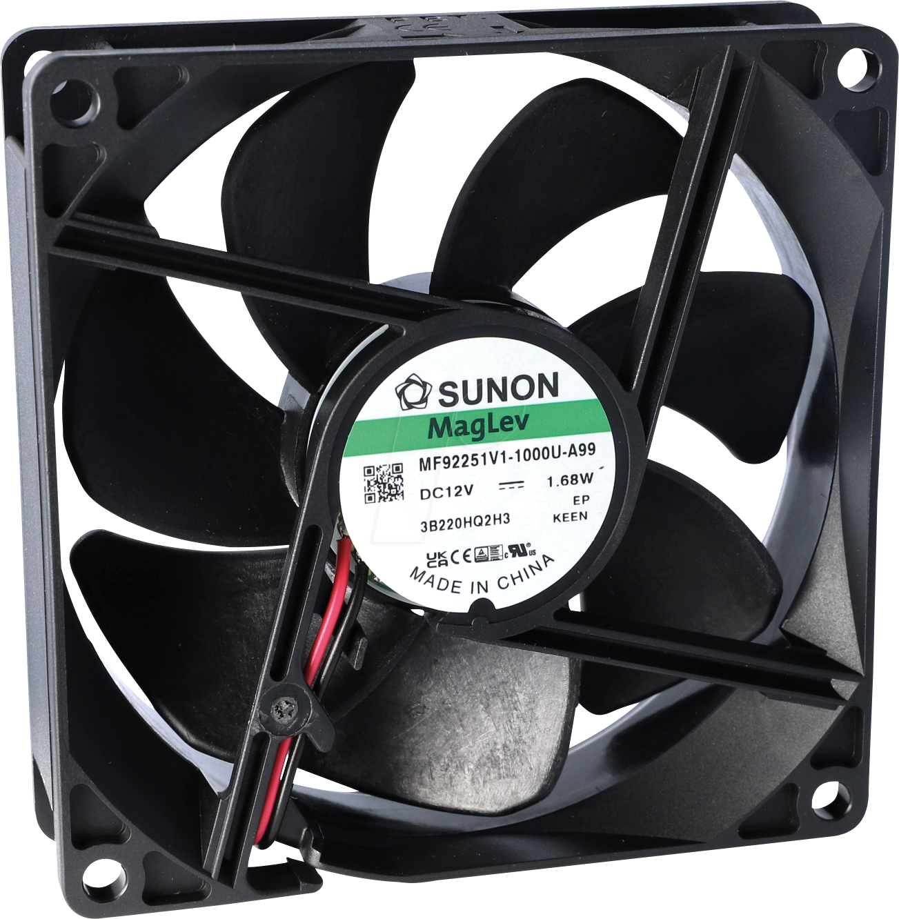 EF92251B11000UG9 - Lüfter, 12 VDC, 92x92x25mm, Serie ME/EE