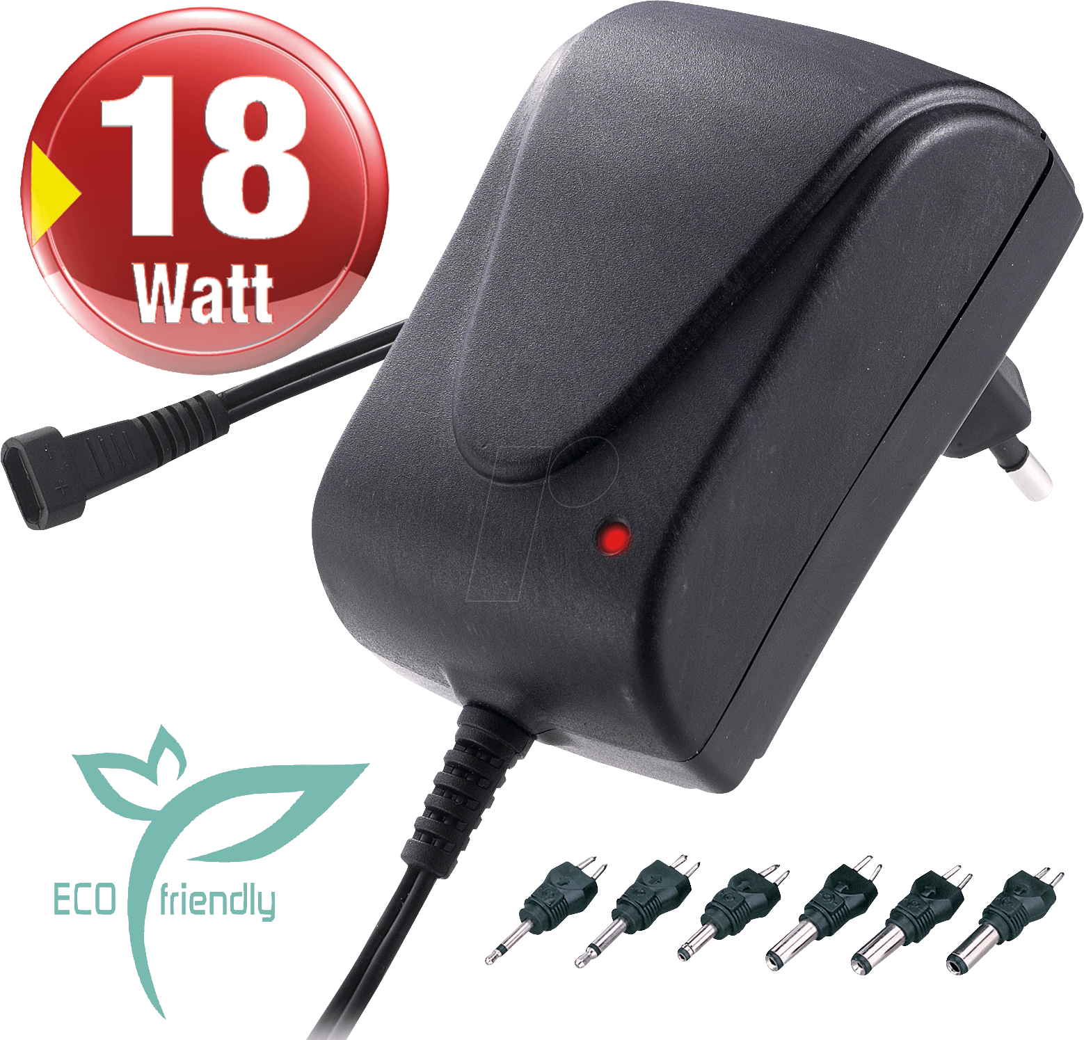 MW 3R15GS - Universal-Schaltnetzteil, 18 W, 3 - 12 V, 1500 mA