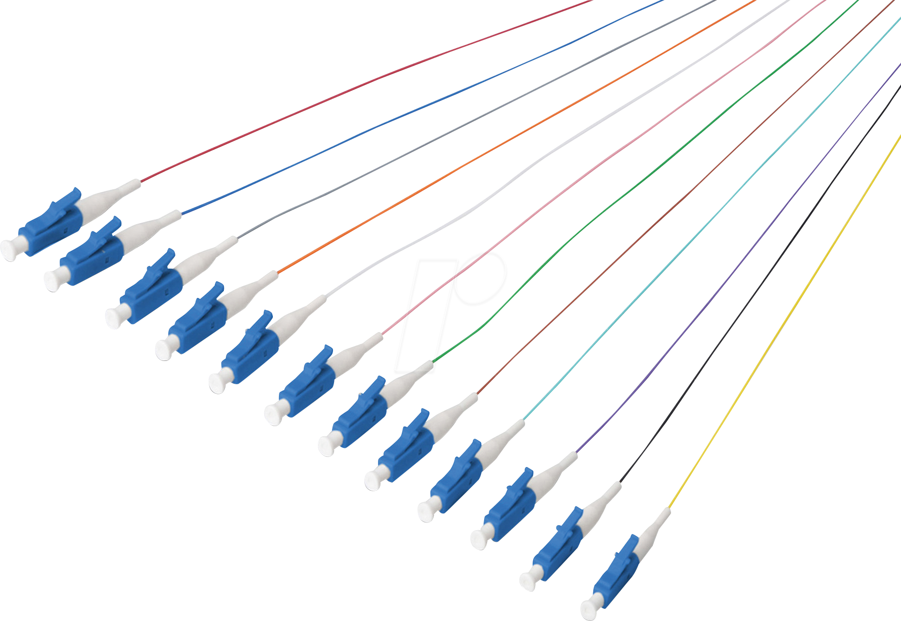 Thumbnail - DIGI DK-29332-02 - LWL Pigtail-Set, LC, OS2, 09/125 µm, 12 Stück