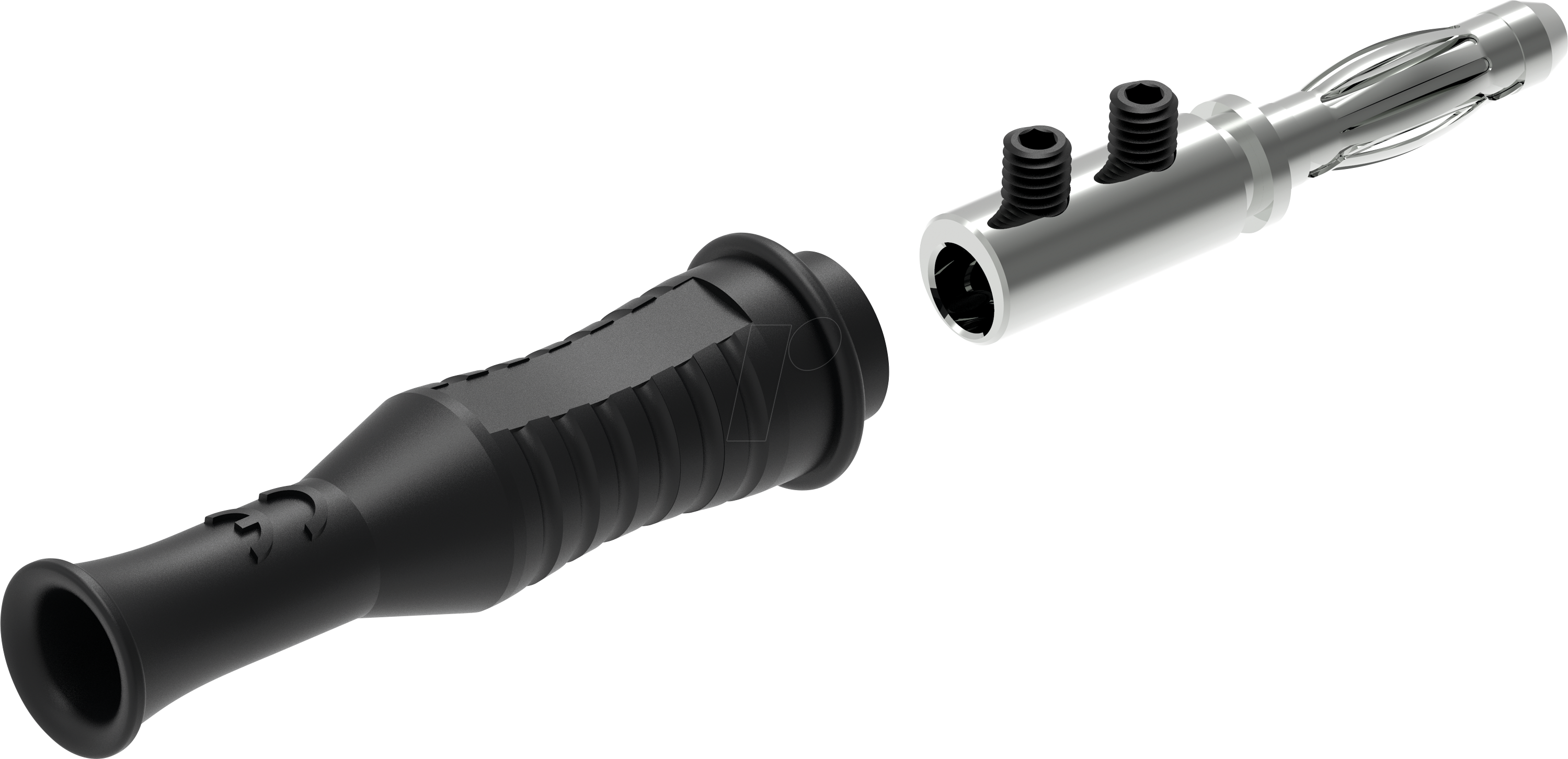 PJP 1069-PRO-N - Bananenstecker, 4 mm, Schraubanschluss, schwarz