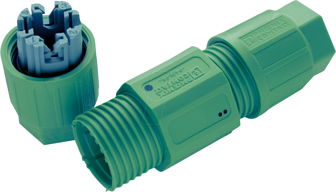 KV 24-24KU - Kabelverbinder, gerade, 4-pol, schwarz