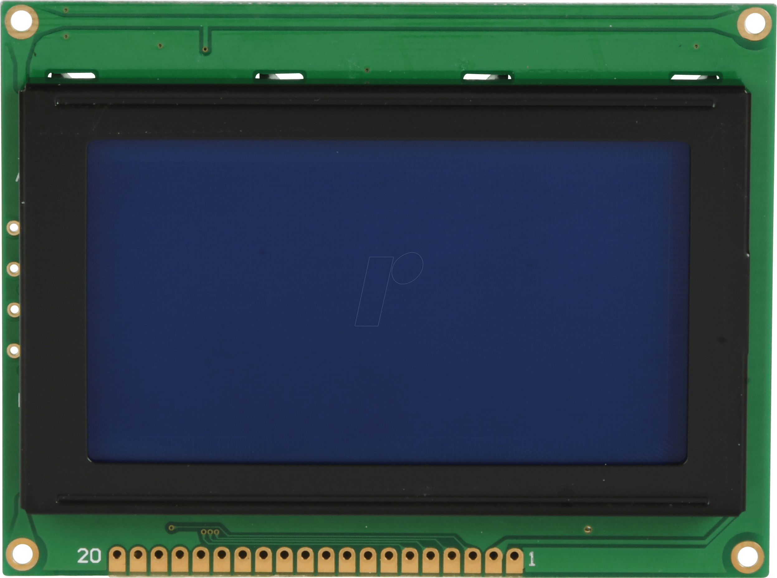 LCD-128X64BL AA - LCD-Grafikdisplay, 128x64 Pixel, bl/ws, m.Bel.