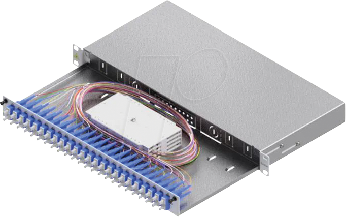 LSB1C225 - 19'' LWL Spleißbox, 1HE, 24 Ports, 24x SC-Duplex, OS2