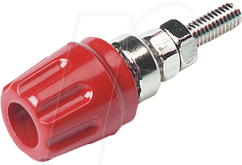PK 10 A RT - Polklemme, 4 mm, rot