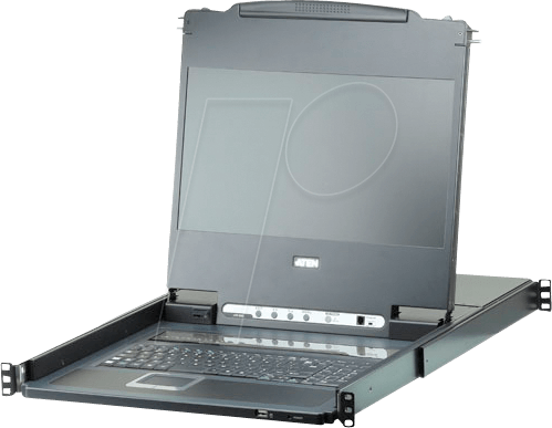ATEN CL6708MW - 19 Zoll KVM Konsole, 17,3'' TFT mit Tastatur DE