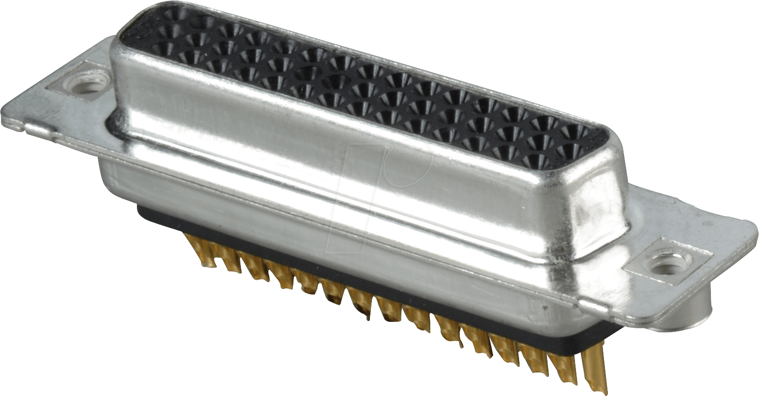 HD 44F LGK - D-SUB-Buchse, High Density, 44-polig, Löt, gedr.