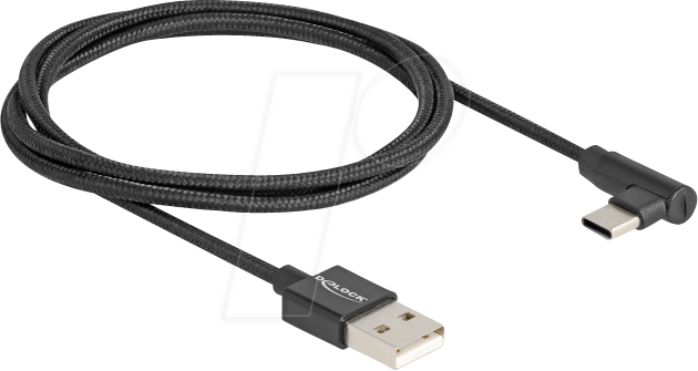 Thumbnail - DELOCK 80030 - USB 2.0 Kabel, A Stecker/C Stecker, gewinkelt, 1,0 m