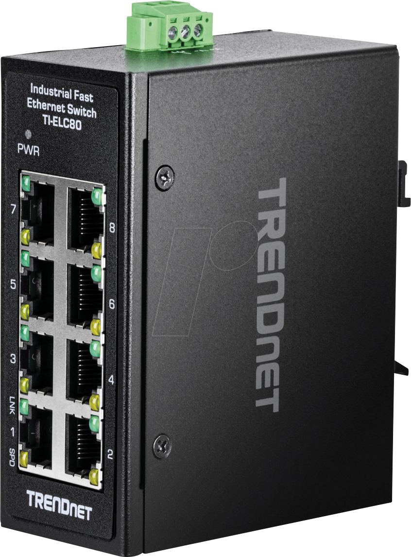 TRN TI-ELC80 - Switch, 8-Port, Fast Ethernet