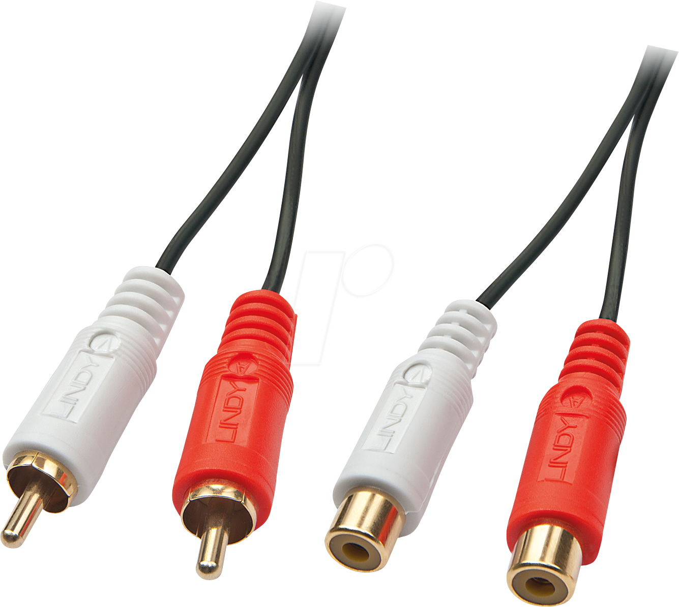 LINDY 35674 - Cinch Audio Kabel, 2x Cinch Stecker auf 2x Buchse, 10,0 m