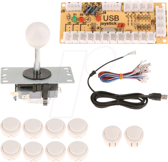 KUB ARC-WS - DIY Arcade Set Weiß