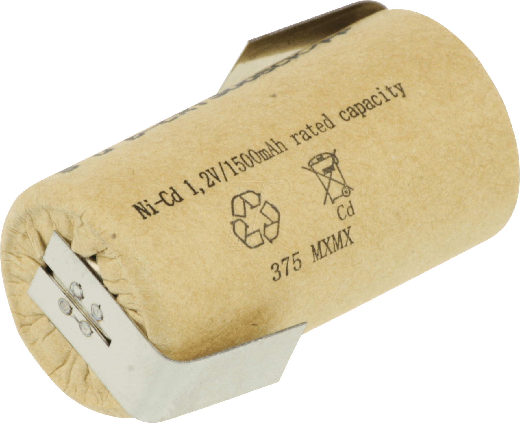 XC 135384 SC PZ - Industriezelle, NiCd, Sub-C, 1,2 V, 1500 mAh, Z-Lötfahnen