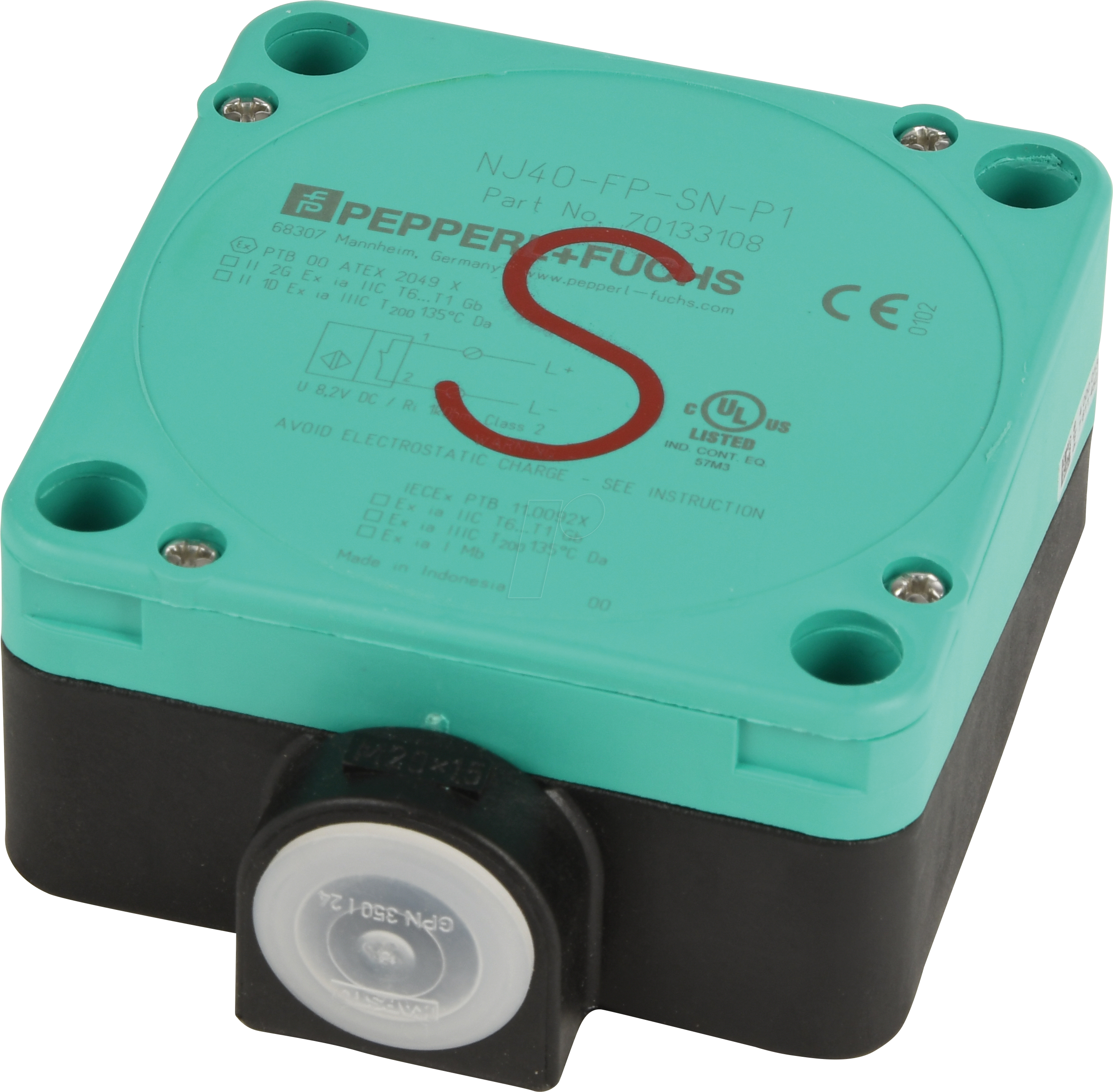 NJ40-FP-SN-P1 - induktiver Näherungssensor, 40 mm, NAMUR Öffner (NC)