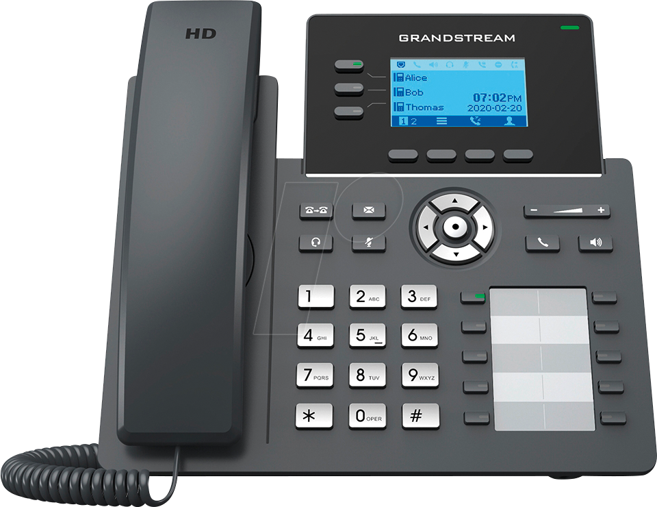 GRS GRP-2604P - Service-Provider IP Telefon für drei Leitungen (PoE)