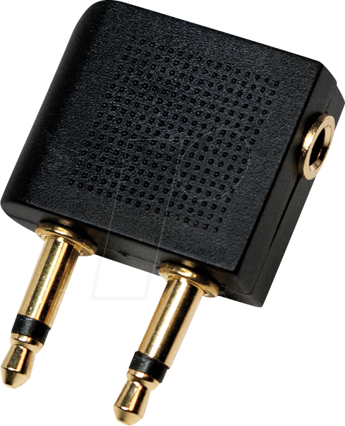 LOGILINK CA1089 - Audio Adapter, 2x 3,5 mm 3-Pin Klinkenstecker auf Kupplung, gewi