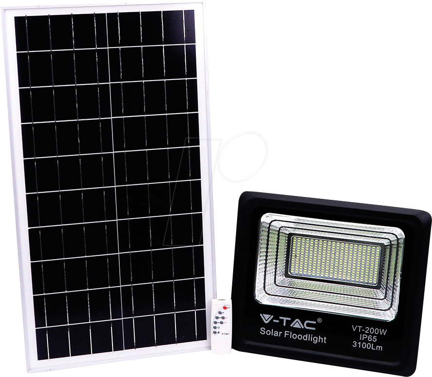 VT-8577 - LED-Flutlicht mit Solarpanel, 40 W, 4000K
