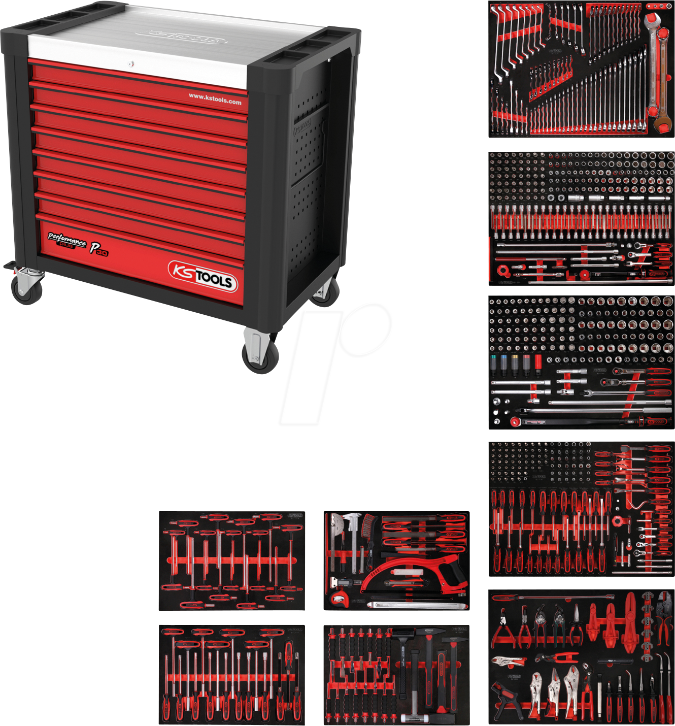 KS 830.9706 - Werkstattwagen Performanceplus P30 mit 8 Schubladen und 706 Werk