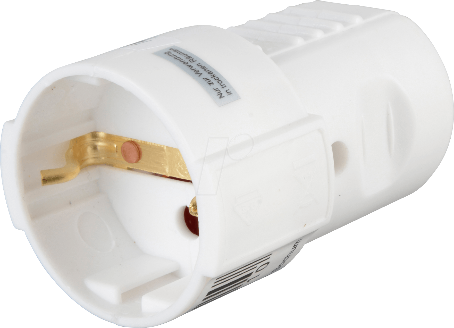 SSK 1 WS - Schutzkontaktkupplung Typ F - CEE 7/3, weiß