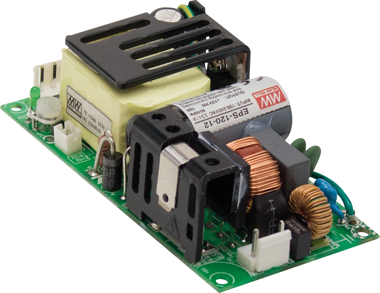 MW EPS-120-12 - Schaltnetzteil, Open-Frame, 120 W, 12 V, 10 A