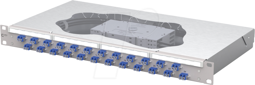 BTR 1504597424-E - OpDAT 19'', 1HE LWL-Patchfeld, 24x LC-D, OS2