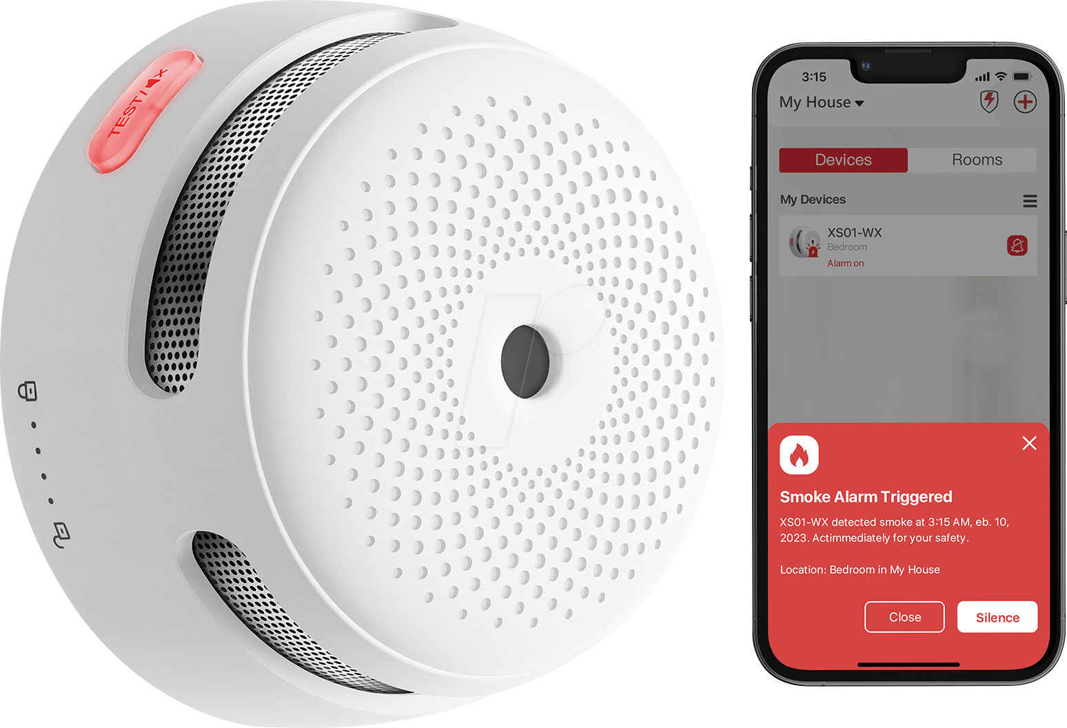 X-S XS01-WX - WLAN Mini Rauchmelder