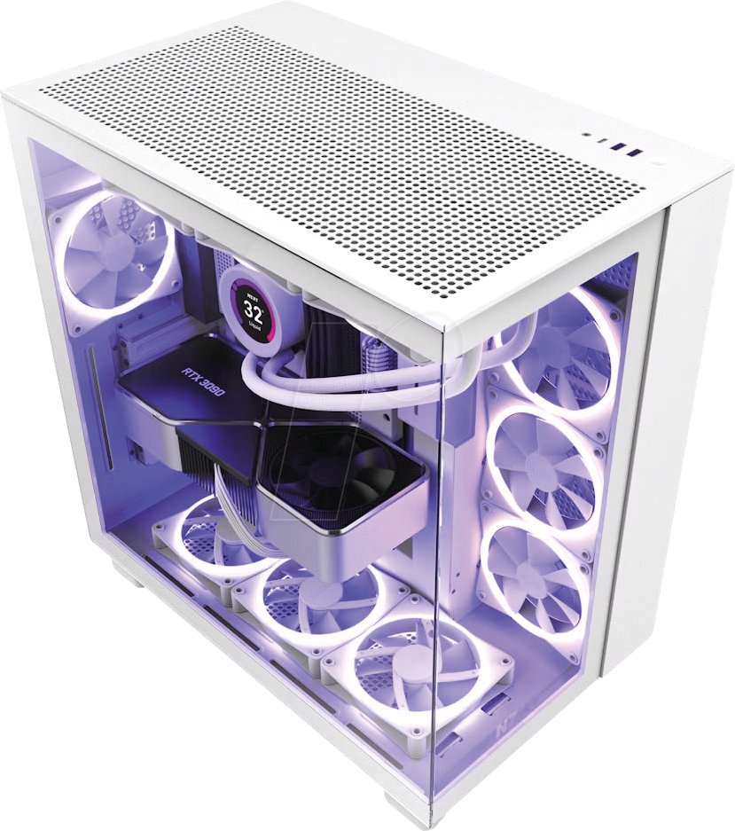 NZXT CM-H91FW-01 - NZXT H9 Flow - White