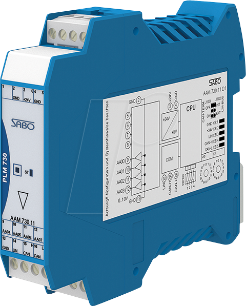 SABO AAM.730.11 - 4xAnalogausgang, 0..10V, 12Bit, CAN
