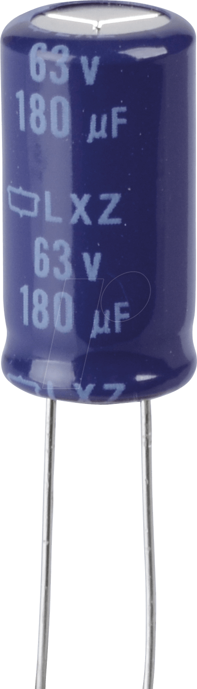 RAD LXZ 63/180 - ELKO, 180µF, 63V, 105°C