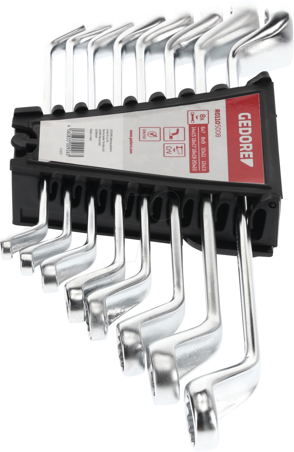 GEDO R01105008 - Doppelringschlüssel-Satz, 8-teilig