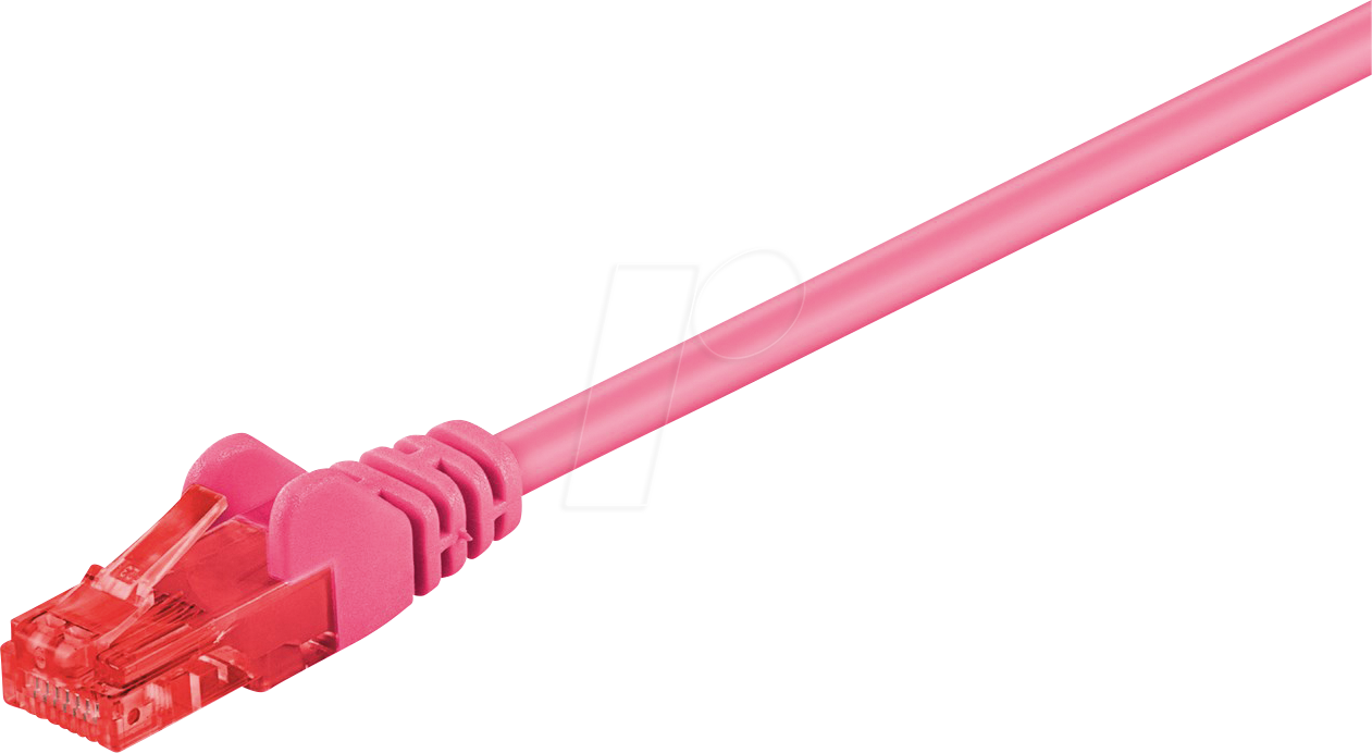 Thumbnail - GOOBAY 95282 - Cat.6 U/UTP Patchkabel, CCA, magenta, 7,5 m
