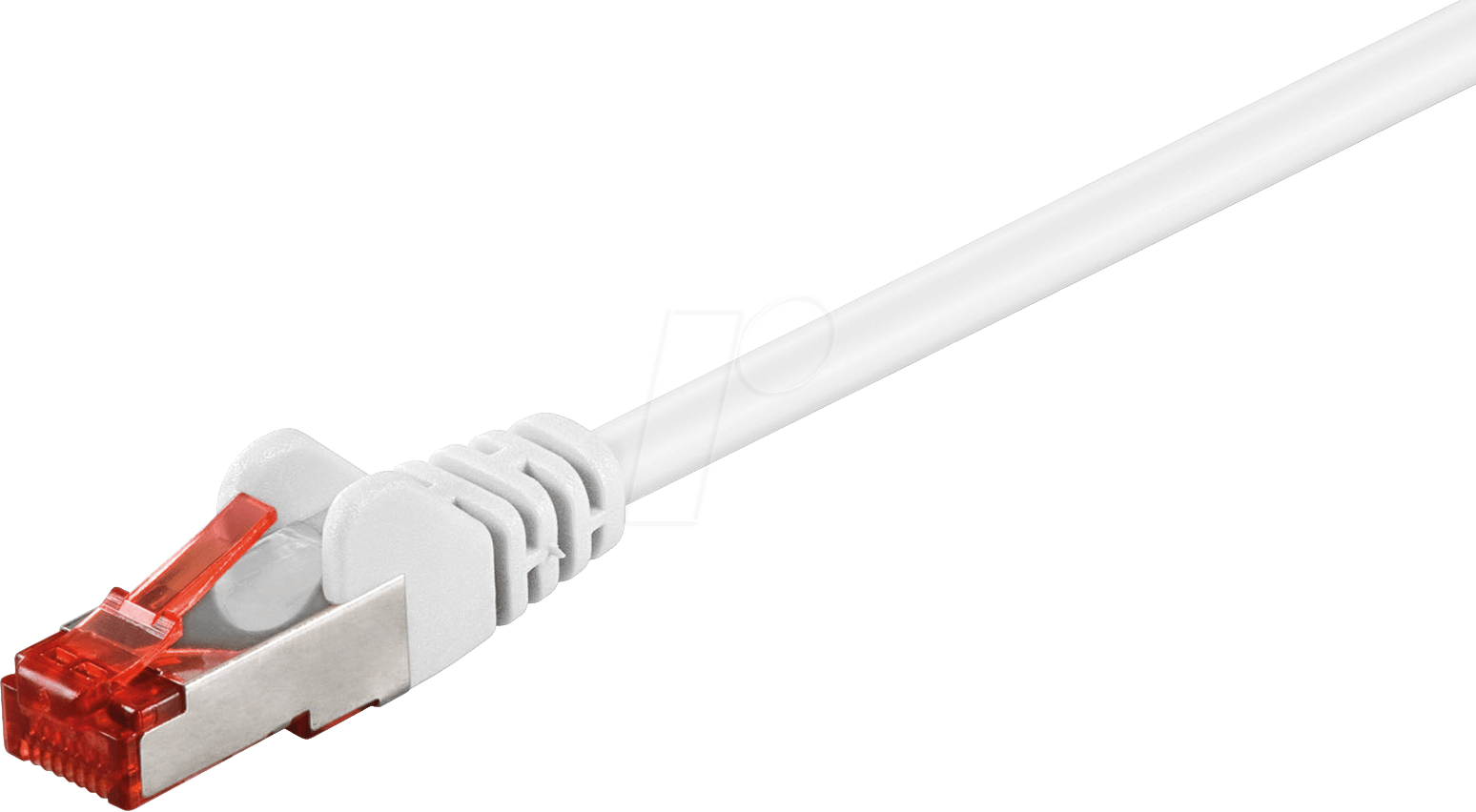 PATCH-C6 025WS - 0,25 m Cat.6 PiMF-Patchkabel, weiß, RJ45