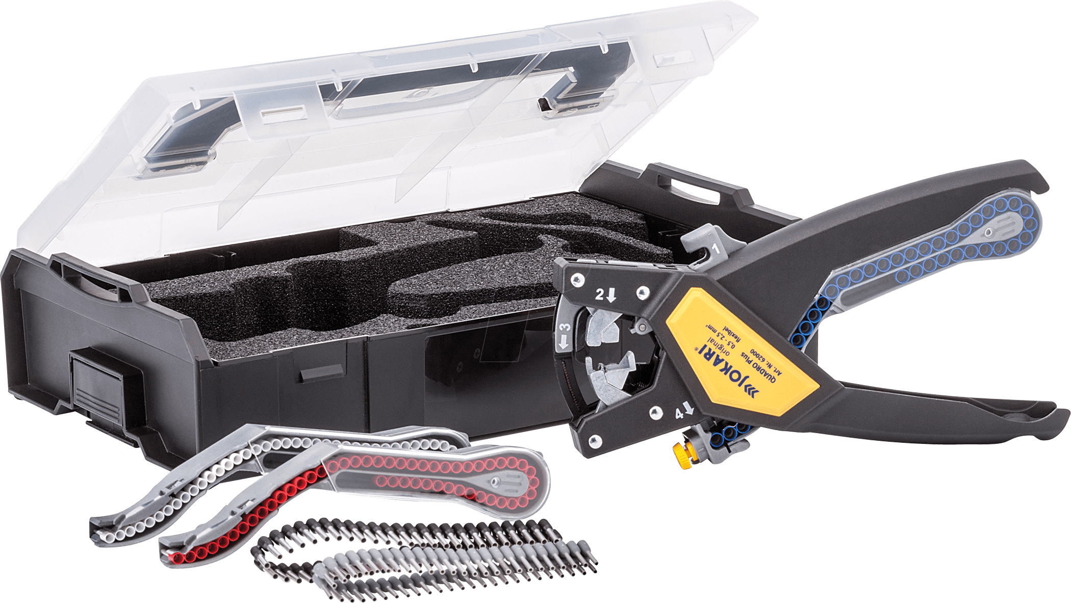 Thumbnail - JOK 62 000 - Abisolier- und Crimpzange, Multitalent QUADRO Plus, 0,5-2,5 mm²