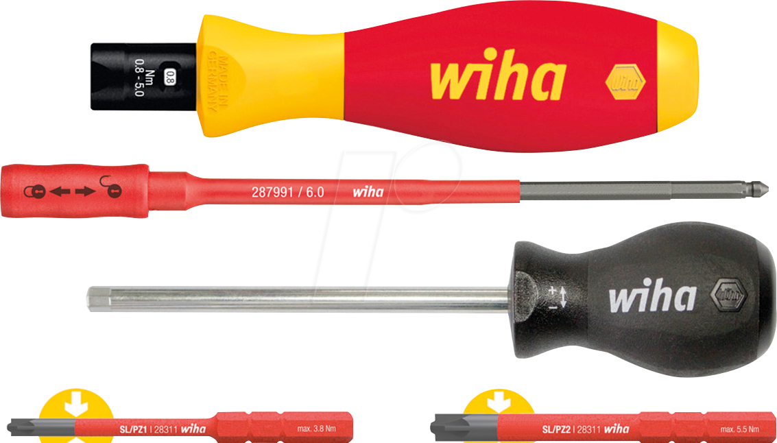 WIHA 38074 - Drehmoment-Schraubendreher Set TorqueVario®-S electric