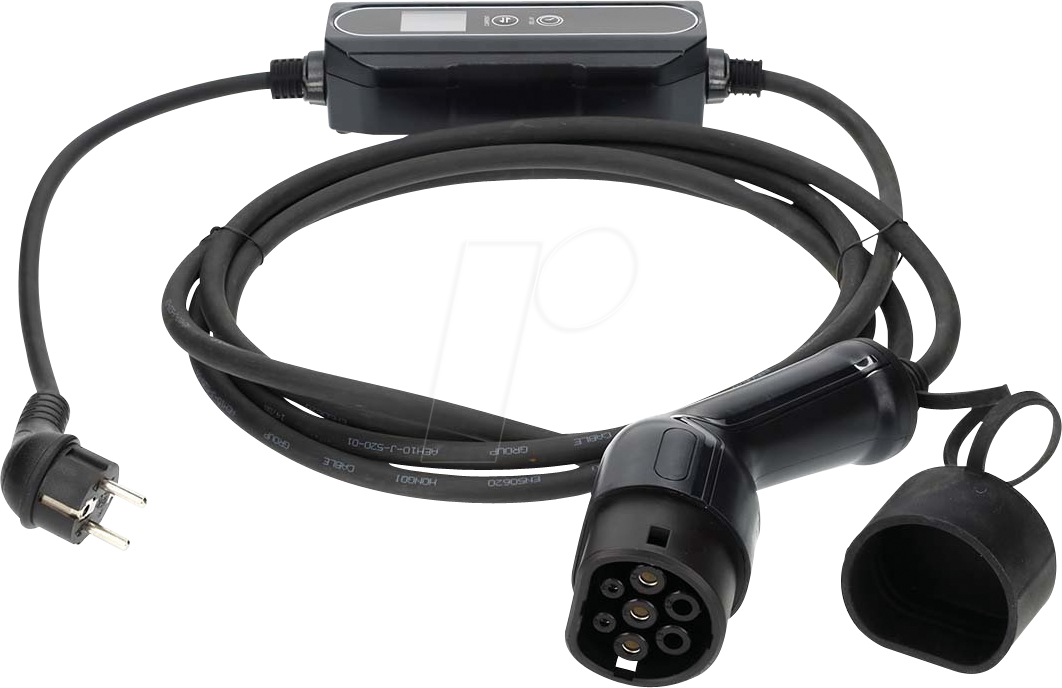 N EVCH37KWBK20 - NEDIS, Ladegerät, 16 A, 3,7 kW, 5 m, Typ2, CEE7/7