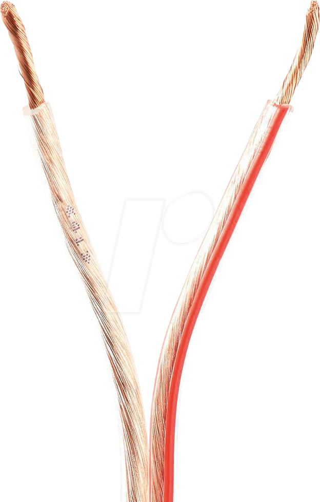 N CAGW2500TR1000 - Lautsprecherkabel 2x2,50mm² , 100 m transparent CCA