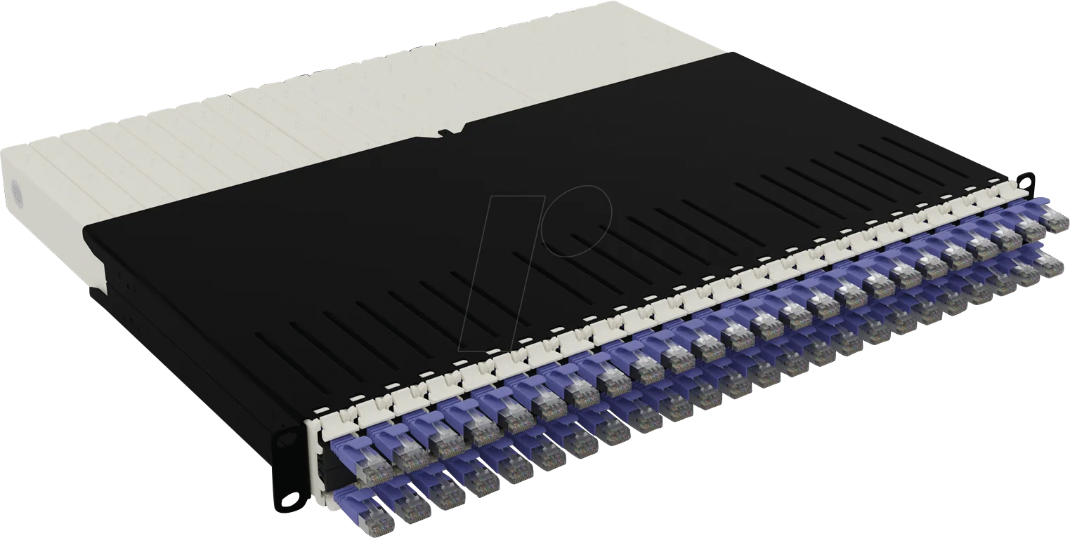 PB PONEX8STPVI - Kabelmanagementsystem, 24-Port, Cat.6a STP, 0,8 m, violett