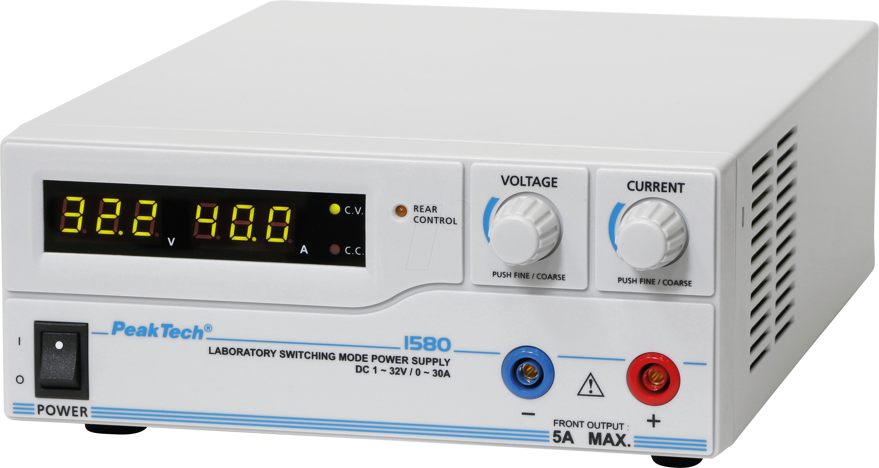 PEAKTECH 1580 - Labornetzgerät, 1 - 32 V, 0 - 30 A, stabilisiert, programmierbar