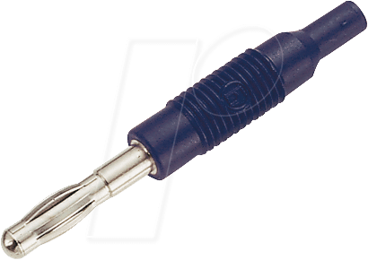 MZS 4 SW - Adapterstecker, 4 mm Stecker / 2 mm Buchse, schwarz