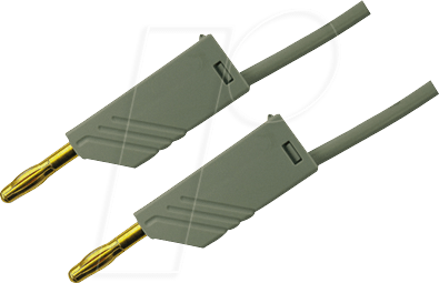 MLN 100 25 AU GR - Messleitung, 2,5 mm², 1,0 m, grau, vergoldet