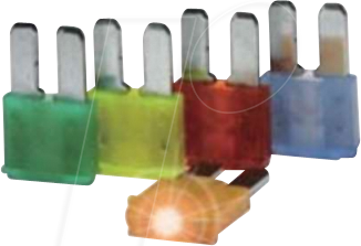 HANSOR 341923 - KFZ-Sicherung, Micro2, LED, 32 V, 4 A, rosa