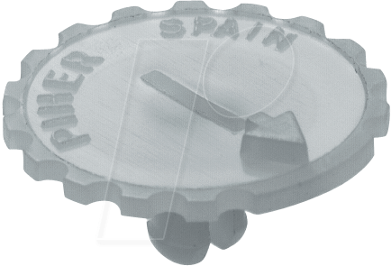 PIH 5034 WHITE - Rändel für Trimmer PT 10, weiß