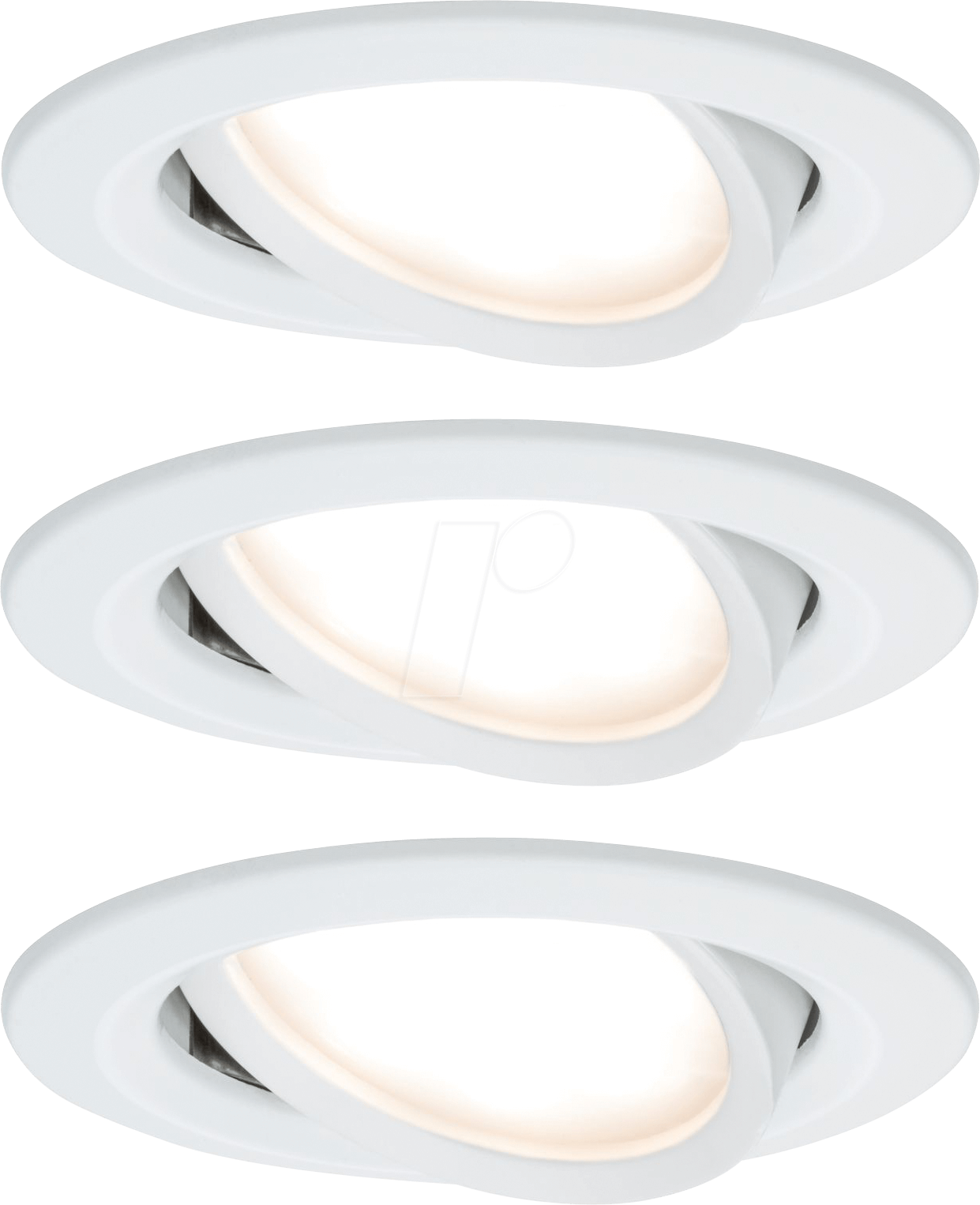 PLM 93875 - Einbauleuchte Coin Slim, 3 x 6,8 W, 3x 470 lm, 2700 K, weiß, dim