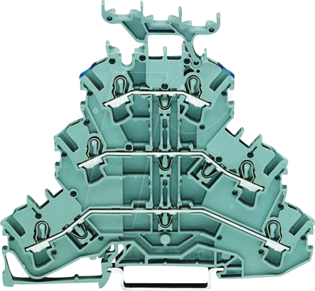 WAGO 2002-3233 - Dreistock-Durchgangsklemme, Ø 0,25 - 2,5 mm, L/L/N