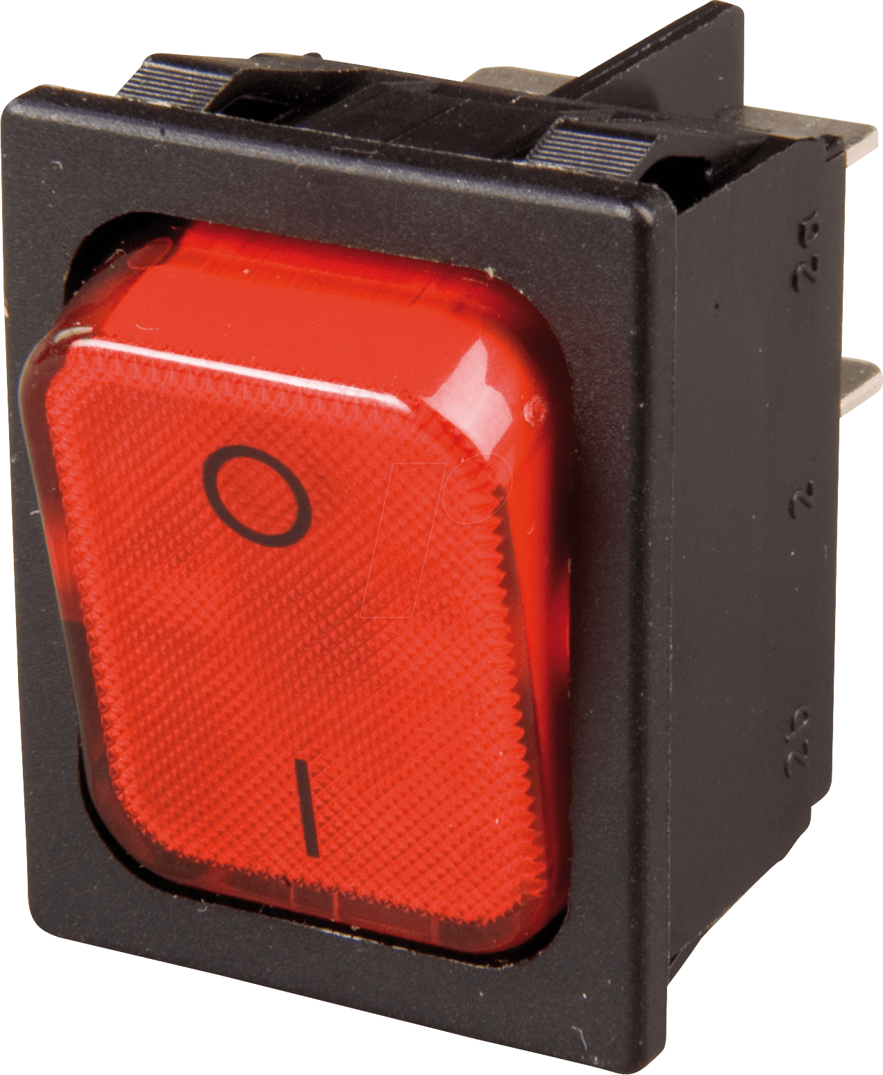 WIPPE 1835.3112 - Wippschalter, 2x Aus, beleuchtet, rot, I-O