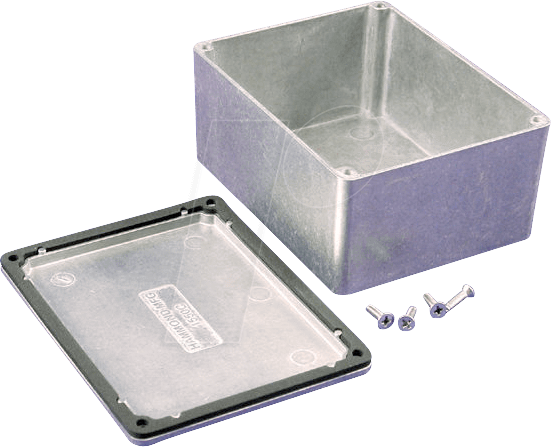 1550WC - Alugehäuse, 115 x 90 x 55 mm, silber, IP66