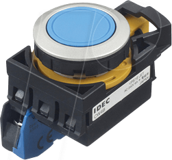 ID CW4BM1E10S - Einbautaster CW, 28 mm , 1 NO, blau
