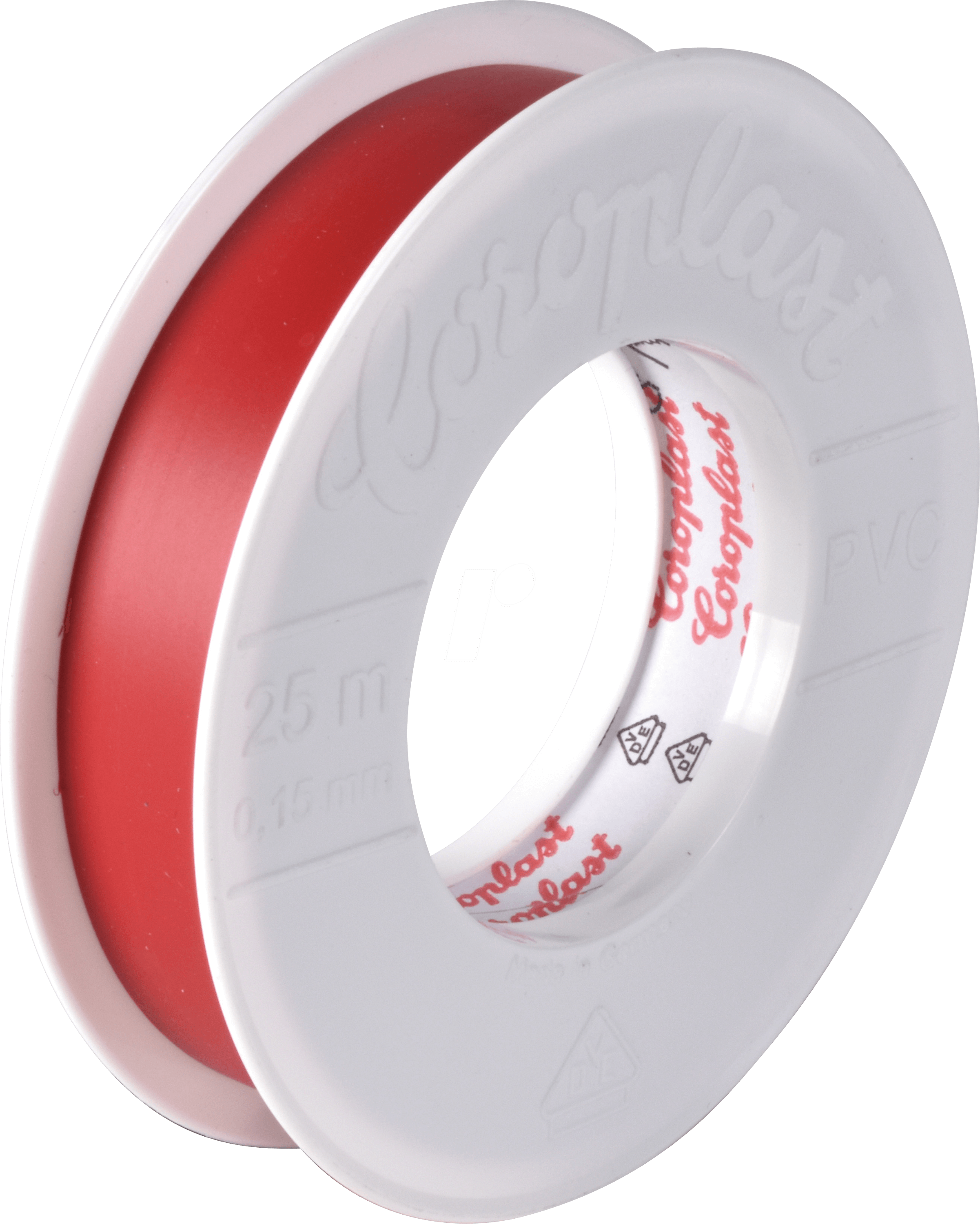 CORO 1792 - VDE Elektroisolierband, 25 m, 15 mm, rot