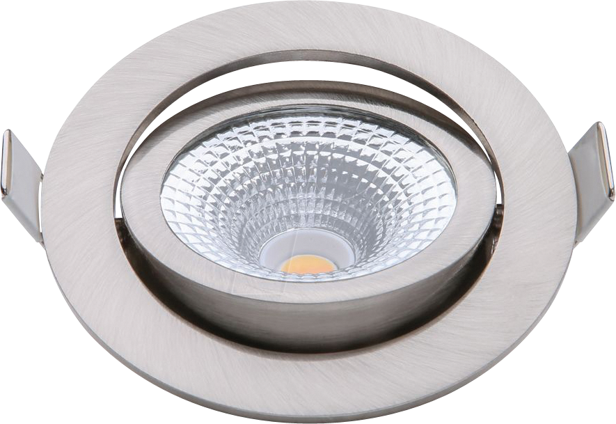 ECO-DIM 10024 - LED Einbaustrahler, dimmbar, 5 W, 450 lm, 2000-3000 K, nickel